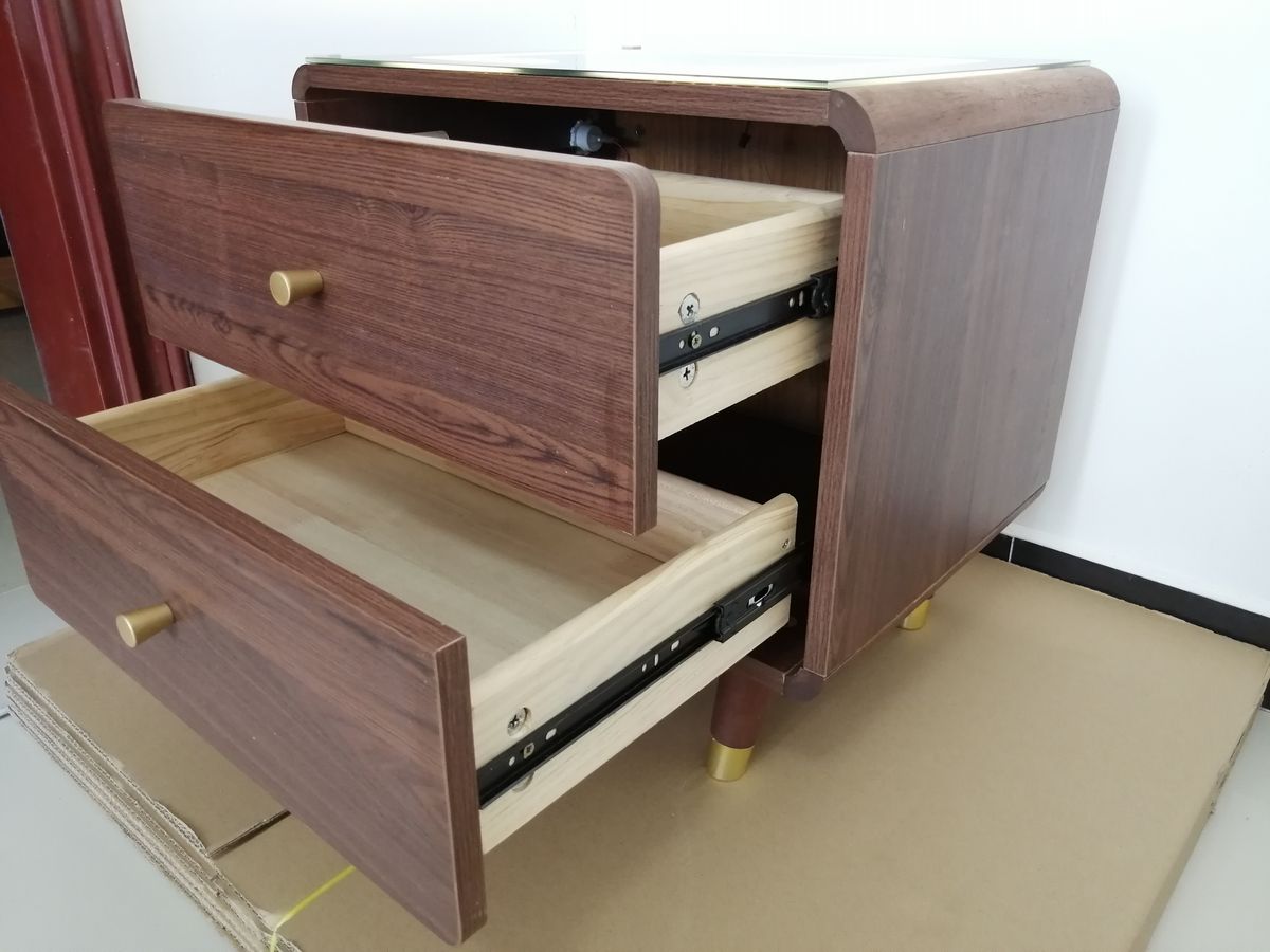 Smart Nightstand with Wireless Charging, LED Light & USB-C Ports | D2005 OEM Manufacturer China