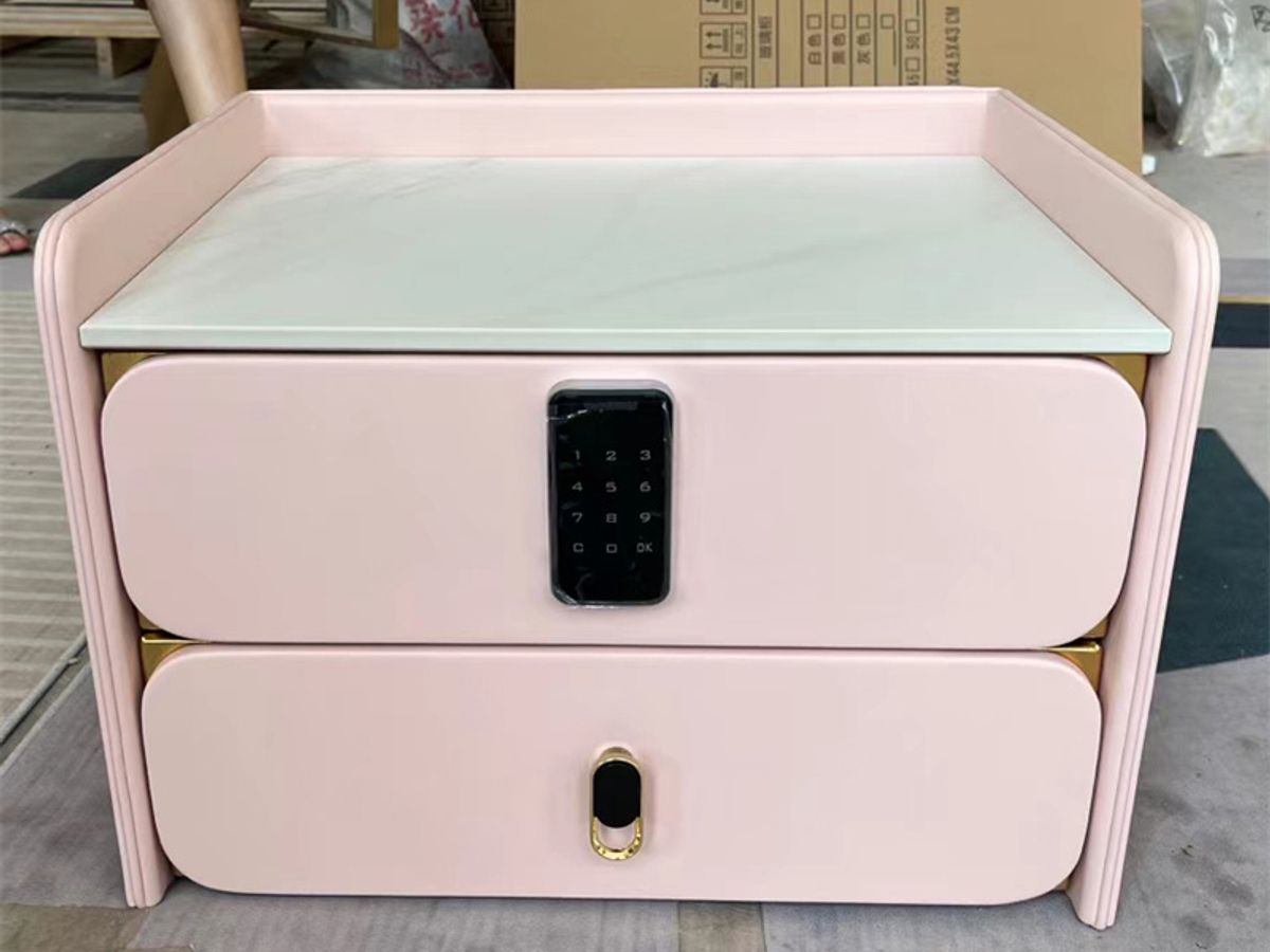 Hotel Nightstand with Gold Legs | Commercial Bedside Table Supplier