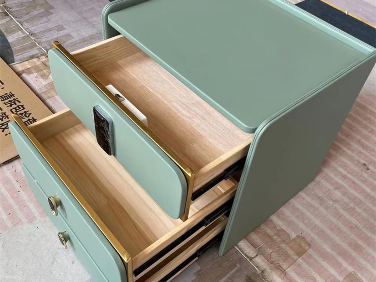 Hotel Nightstand with Gold Legs | Commercial Bedside Table Supplier