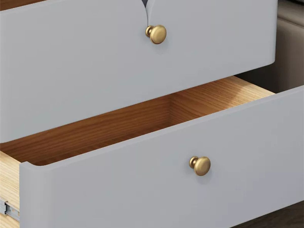 Small Bedside Table with Drawers | Space-Saving Nightstand