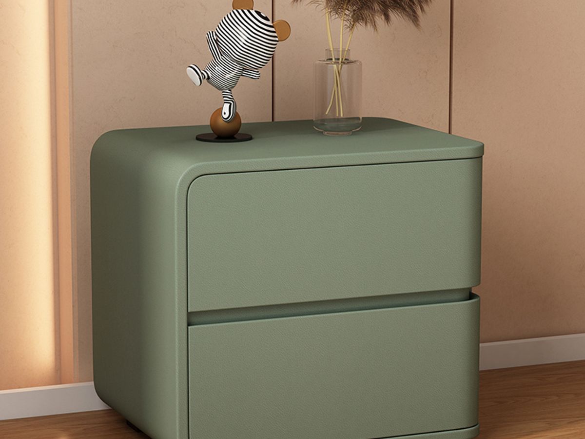 Luxury Gold Bedside Table | Designer Nightstand with Stone Top