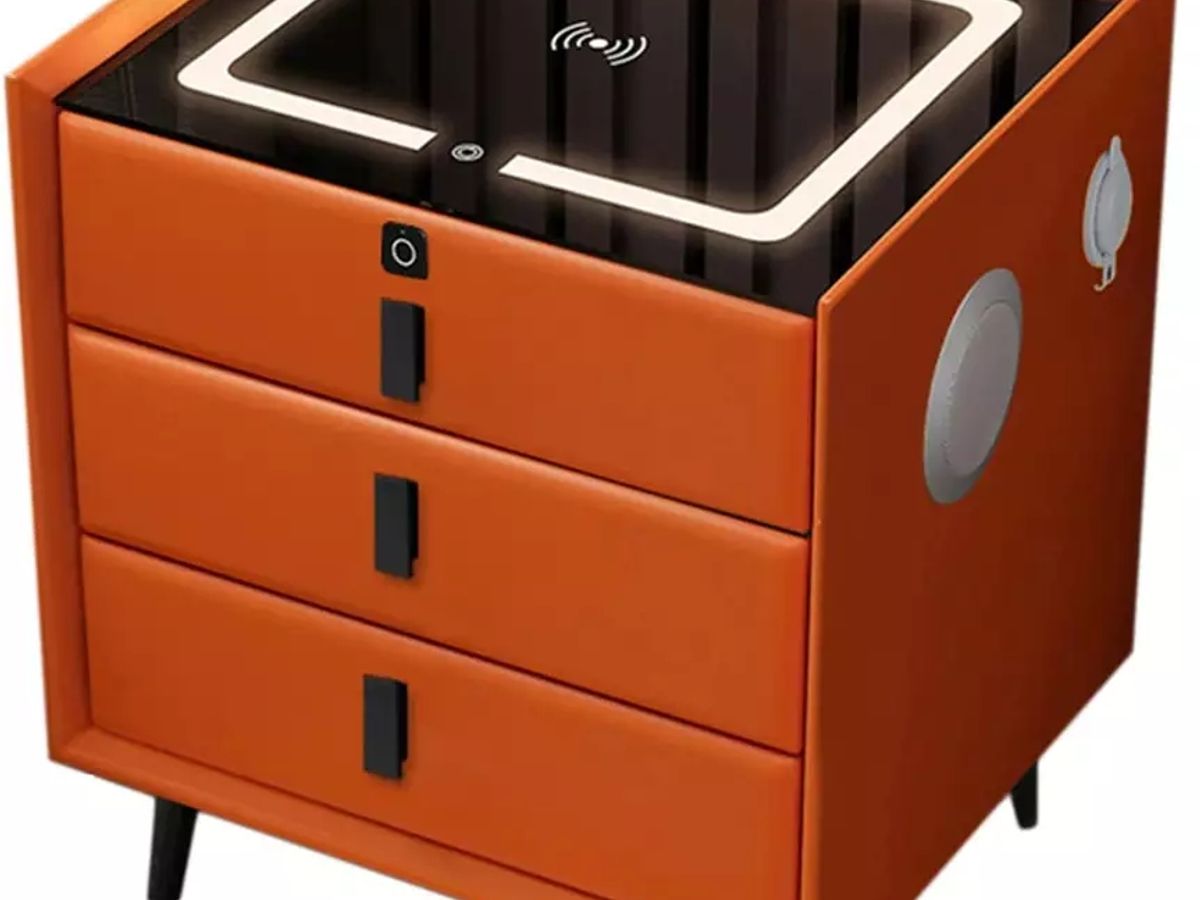 Wood USB Bedside Table with Simple Modern Design | Factory Direct
