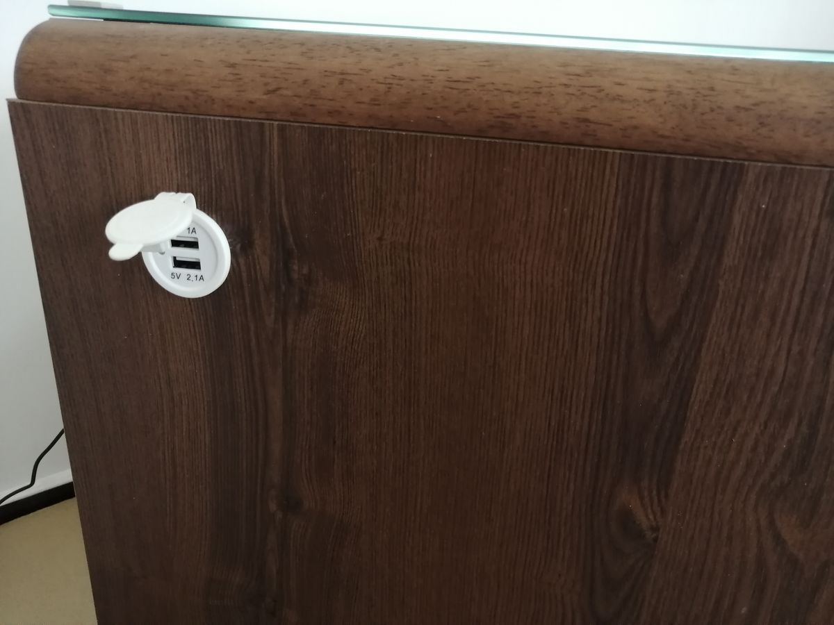 Smart Nightstand with Wireless Charging, LED Light & USB-C Ports | D2005 OEM Manufacturer China