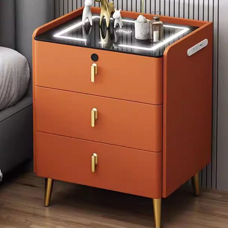 Smart Nightstand with Wireless Charging & Bluetooth Speakers