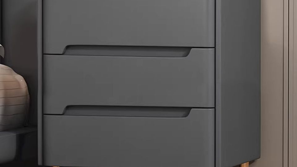 PU Leather Bedside Table with Drawers | Contemporary Nightstand