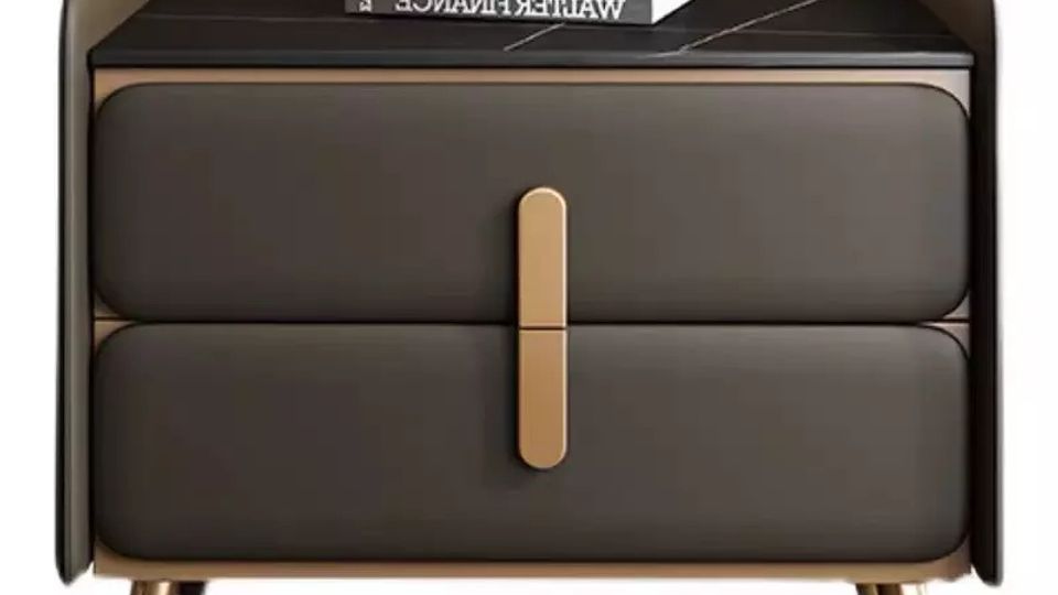 Hotel Nightstand with Gold Legs | Commercial Bedside Table Supplier