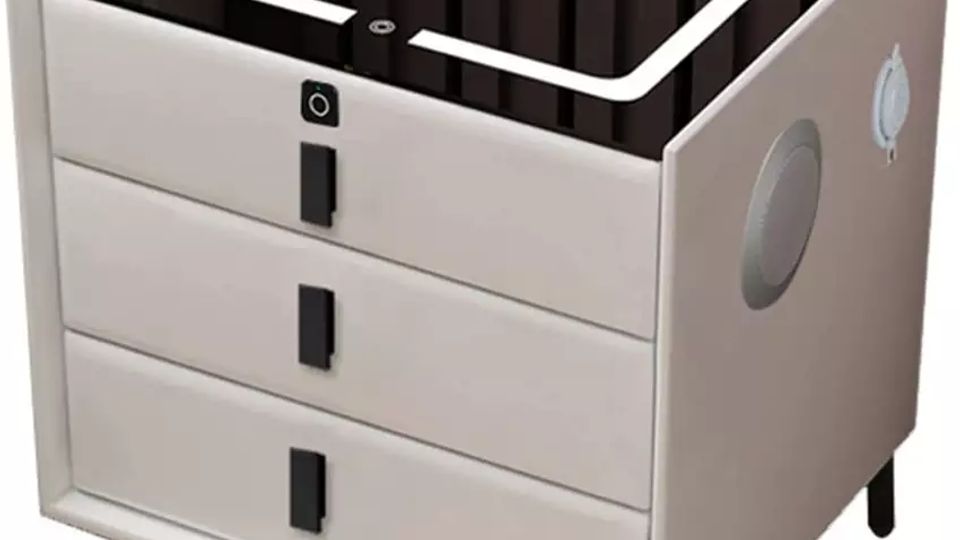 Solid Wood Smart Nightstand with Optional Wireless Charging | OEM Manufacturer